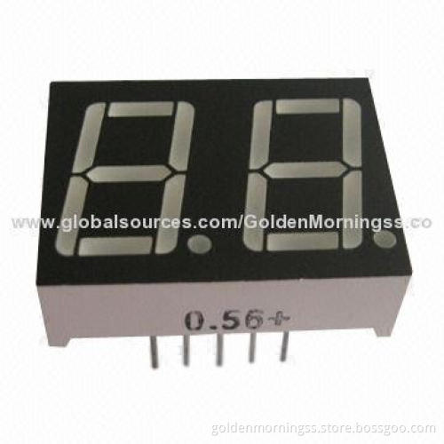 7-segment LED Display Panel, 0.56-inch, Low-power Consumption